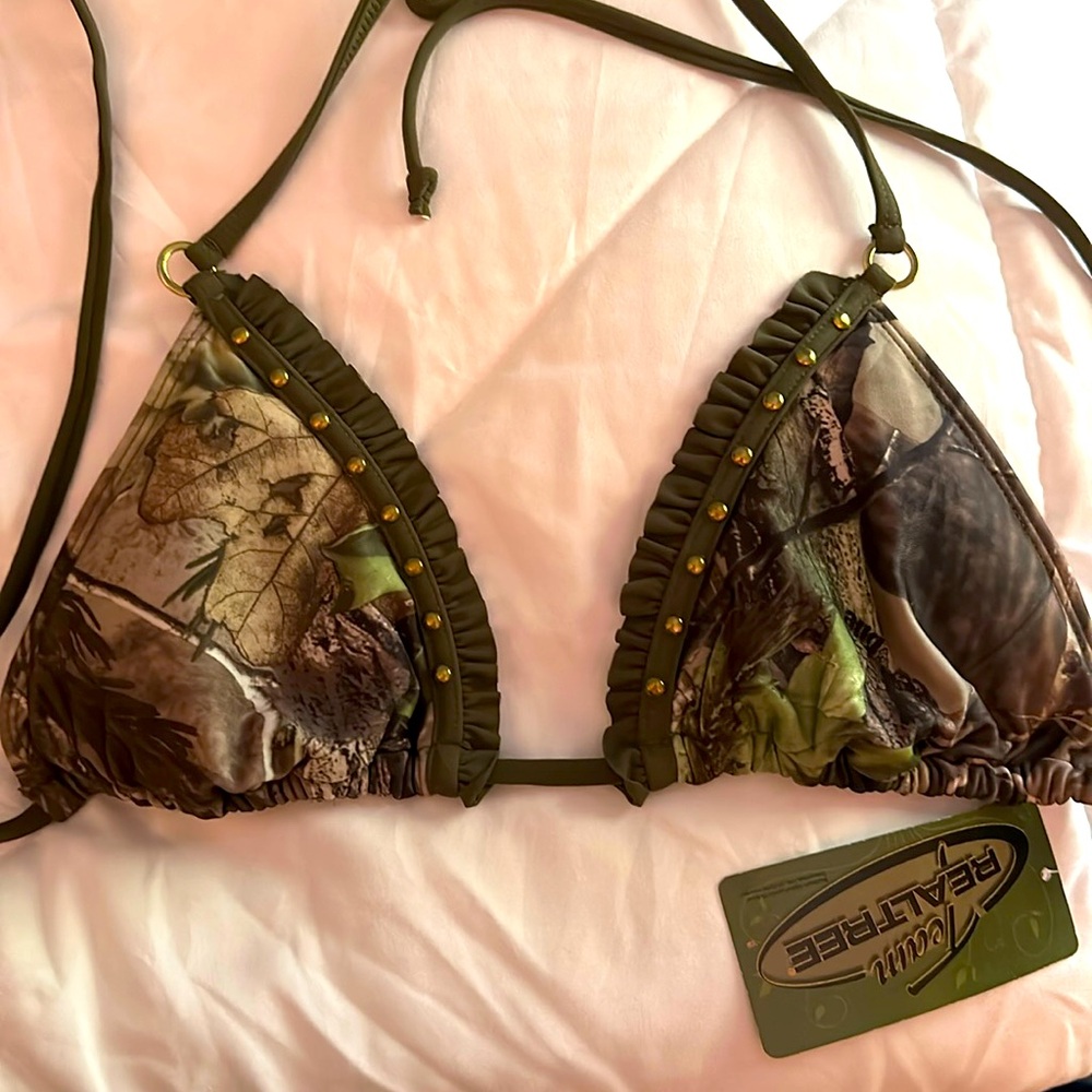 Real Tree Camo bikini top